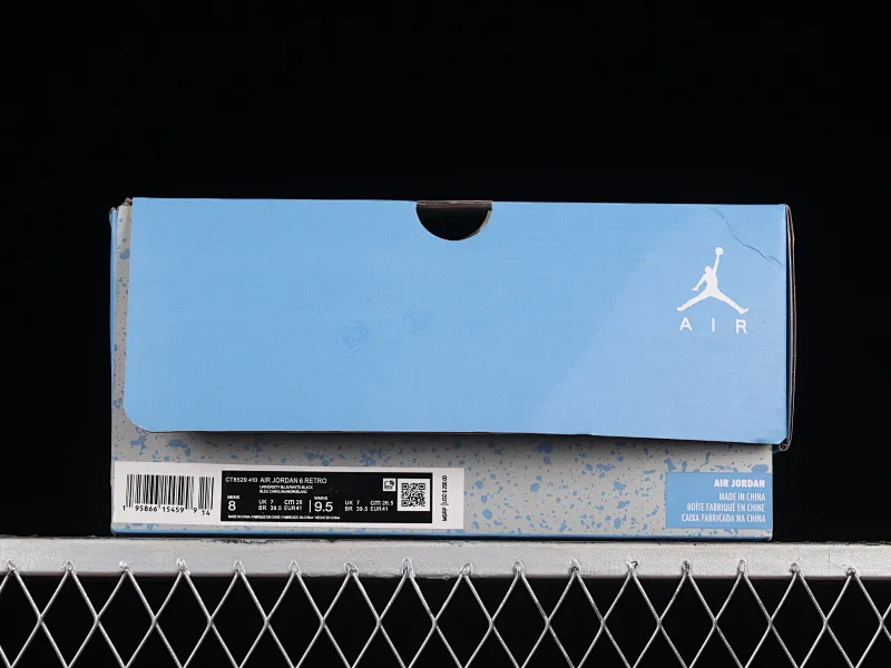 All categories Air Jordan Jordan series basketball shoes Air Jordan 6 Air Jordan Low "University Blue" AJ6 Joe 6 North Carolina Blue low-top basketball shoes CT8529-410